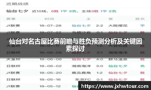 仙台对名古屋比赛前瞻与胜负预测分析及关键因素探讨